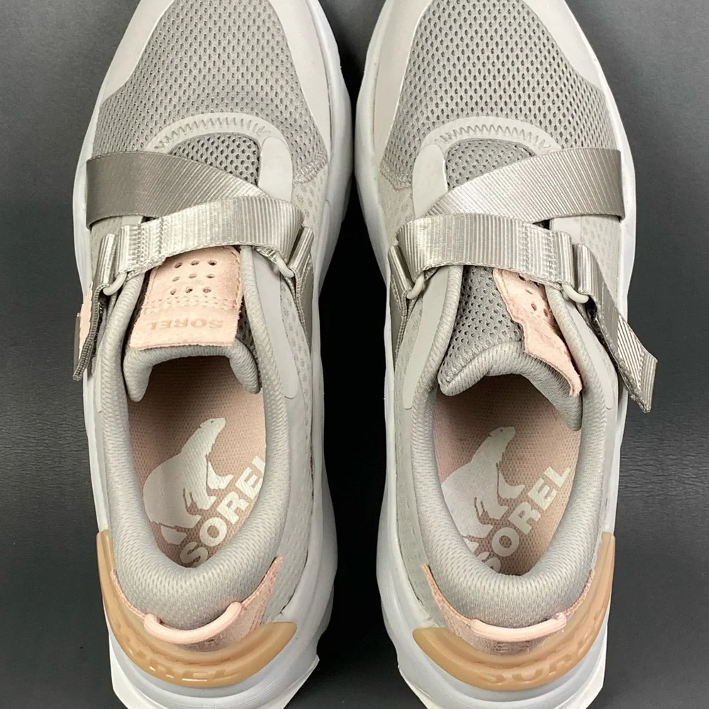 SOREL Womens Kinetic Grey sneaker shoes size 10 - Picture 6 of 8